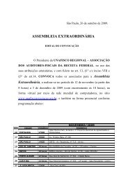 assembléia extraordinária - Unafisco - Associação Nacional dos ...