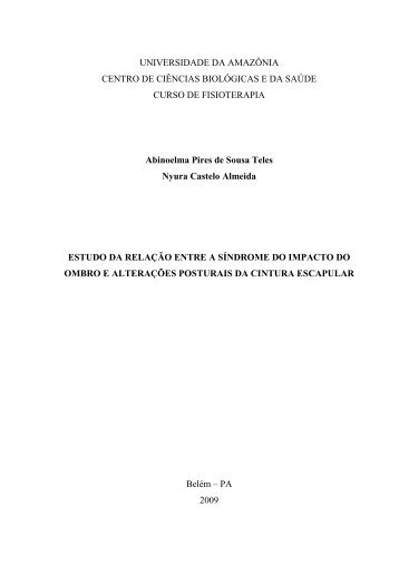 UNIVERSIDADE DA AMAZÔNIA CENTRO DE CIÊNCIAS ... - Unama