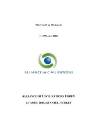 Provisional Program - United Nations Alliance of Civilizations ...