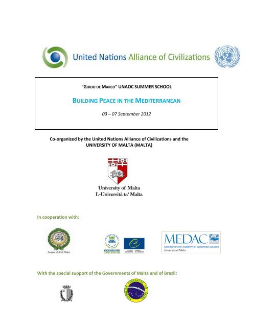 detailed information about the 4th UNAOC Summer School