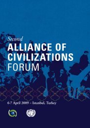 ALLIANCE OF CIVILIZATIONS FORUM - United Nations Alliance of ...