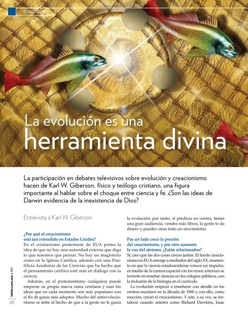 La evoluciÃ³n es una herramienta divina. - Universidad de Navarra