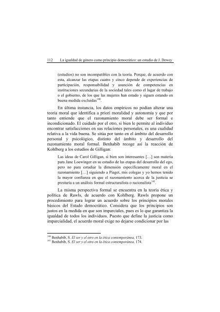 La igualdad de gÃ©nero como principio democrÃ¡tico - Universidad de ...