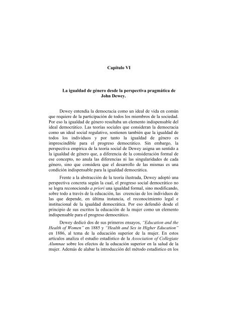 La igualdad de gÃ©nero como principio democrÃ¡tico - Universidad de ...