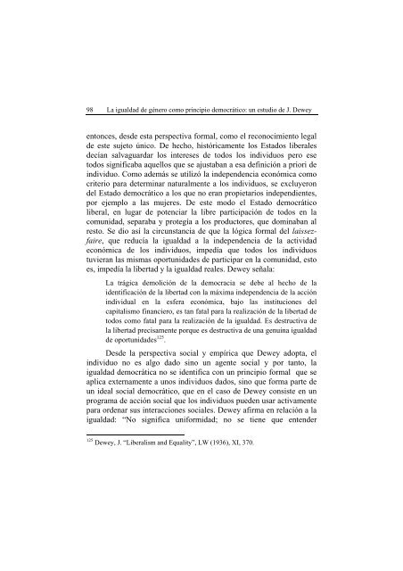 La igualdad de gÃ©nero como principio democrÃ¡tico - Universidad de ...