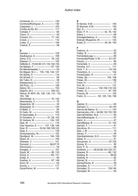 Brucellosis 2003 proceedings - PHIDIAS