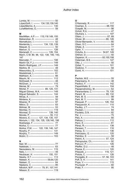 Brucellosis 2003 proceedings - PHIDIAS