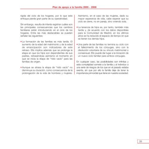 Plan de Apoyo a la Familia 2005-2008 - Universidad de Navarra