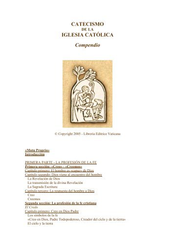 Compendio del Catecismo de la Iglesia Católica. - Una Voce Sevilla