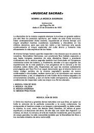 PDF: Musicae Sacrae. Carta encíclica del Sumo ... - Una Voce Sevilla