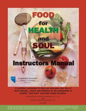 Food for Health and Soul - University of Nevada Cooperative ...