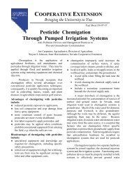 Pesticide Chemigation Through Pumped Irrigation Systems