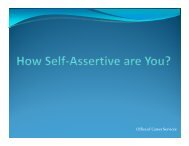 Self-Assertiveness Skills
