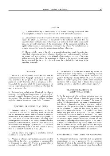 Article 18 (1) A statement made by or other conduct of the ... - uncitral