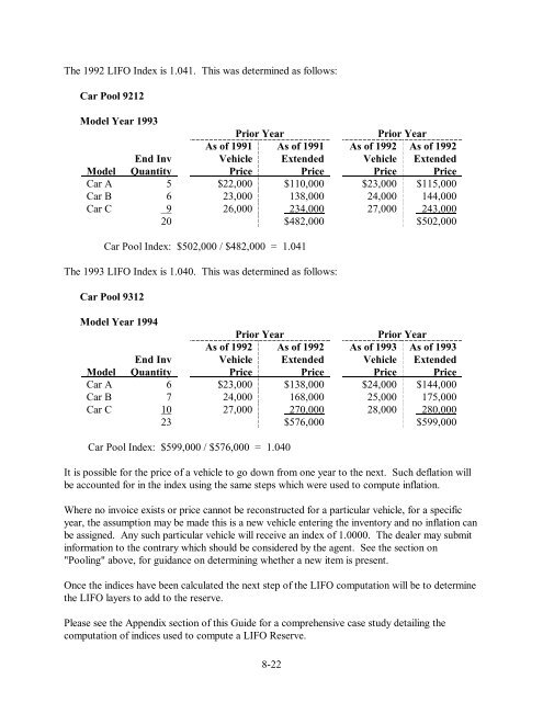 Auto Dealerships - Audit Technique Guide - Uncle Fed's Tax*Board