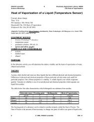 Heat of Vaporization of a Liquid (Temperature Sensor)