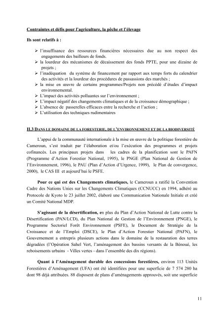 RIO+20_rapport final_Cameroon - United Nations Sustainable ...