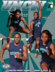 Media Guide - UNCWsports.com - UNC Wilmington Athletics