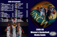 2008-09 WBB covers 9-23-08.psd - UNC Wilmington Athletics