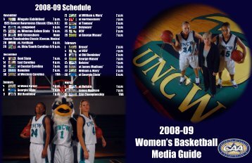 2008-09 WBB covers 9-23-08.psd - UNC Wilmington Athletics