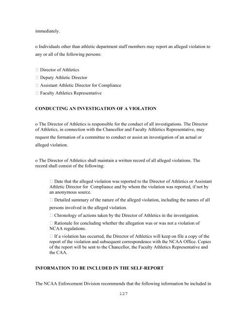 department of athletics policies & procedures - UNC Wilmington ...