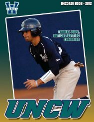 record book cover 2012.psd - UNC Wilmington Athletics