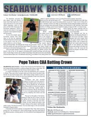 Pope Takes CAA Batting Crown - UNC Wilmington Athletics