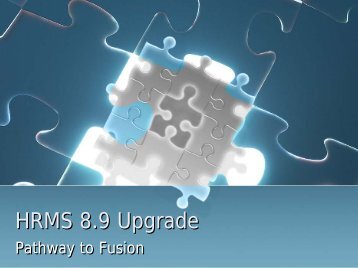 HRMS 8.9 Upgrade: PowerPoint in PDF