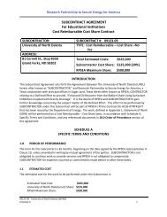 09123-09 subcontract - University of North Dakota