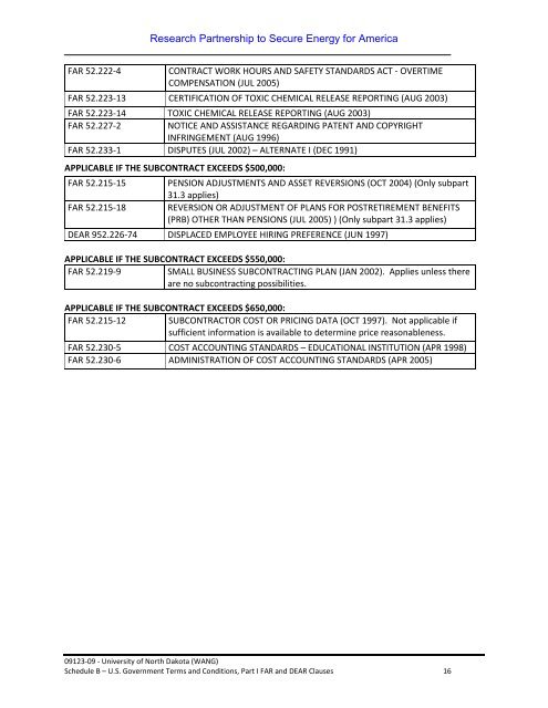 09123-09 subcontract - University of North Dakota