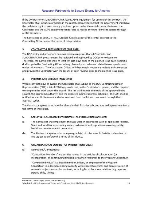 09123-09 subcontract - University of North Dakota