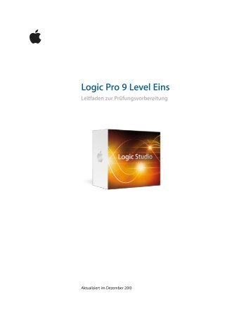 Logic Pro 9 Level Eins - Training - Apple