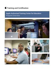 AATCE Program Overview - Training - Apple