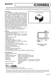 Sony ICX098BQ data sheet