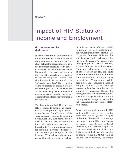 Socio-Economic Impact of HIV and AIDS in Tamil nadu