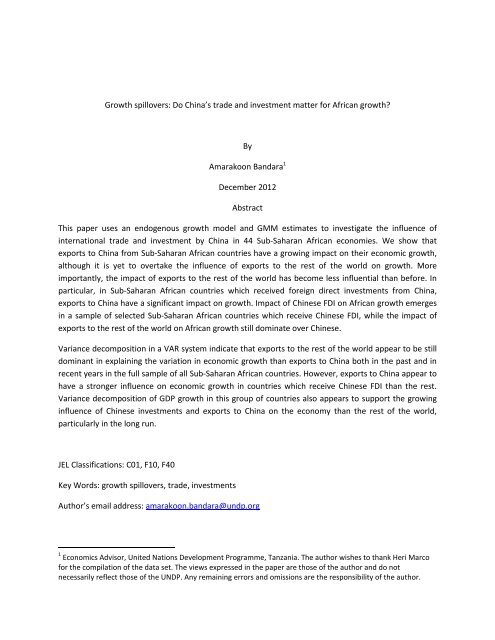 English United Nations Development Programme