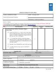 REQUEST FOR QUOTATION (RFQ) - UNDP Afghanistan