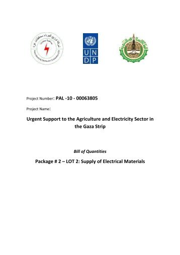 Copy of Lot#2 Electrical Materials BoQ - UNDP