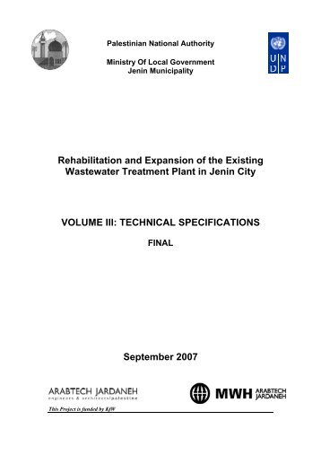 Rehabilitation and Expansion of the Existing Wastewater ... - UNDP