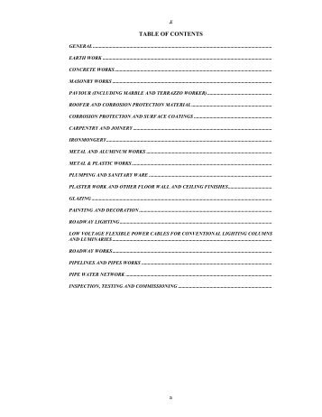 a TABLE OF CONTENTS - UNDP