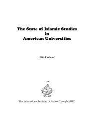 The State of Islamic Studies in American Universities - University of ...