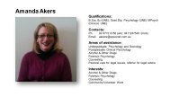 Amanda Akers - University of New England