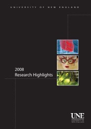 Research Highlights 2008 - University of New England