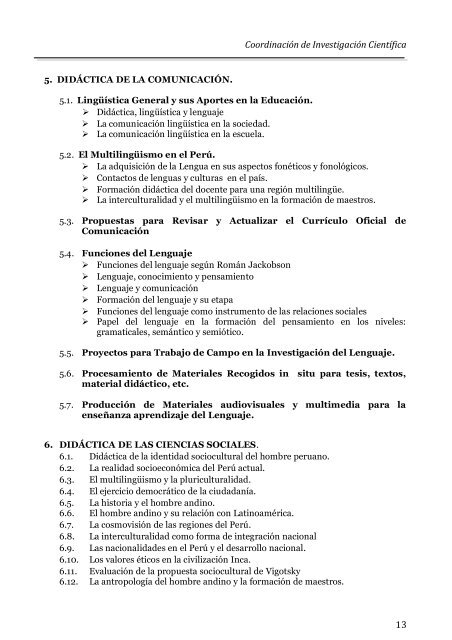 CoordinaciÃ³n de InvestigaciÃ³n CientÃ­fica - Universidad Nacional de ...