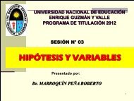 hipÃ³tesis - Universidad Nacional de EducaciÃ³n Enrique GuzmÃ¡n y ...