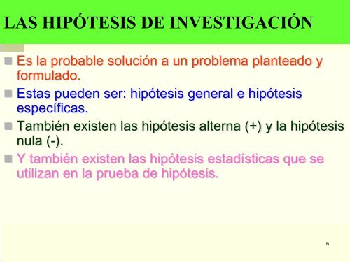 hipÃ³tesis - Universidad Nacional de EducaciÃ³n Enrique GuzmÃ¡n y ...