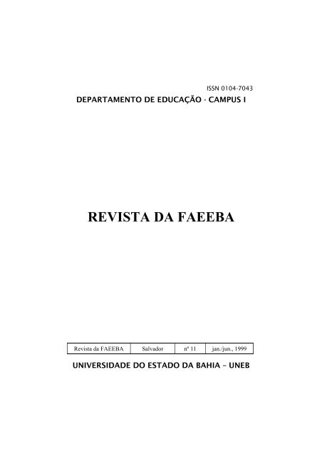 REVISTA DA FAEEBA - Uneb