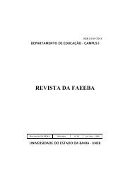 REVISTA DA FAEEBA - Uneb