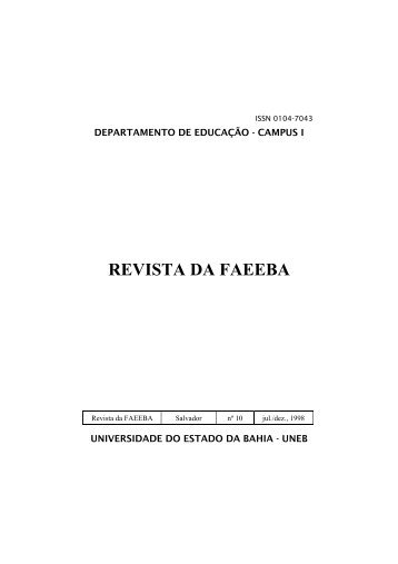 REVISTA DA FAEEBA - Uneb