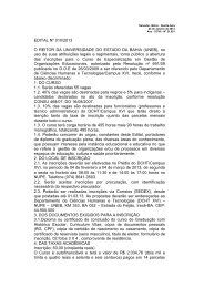 EDITAL NÂº 010/2013 O REITOR DA UNIVERSIDADE DO ... - Uneb